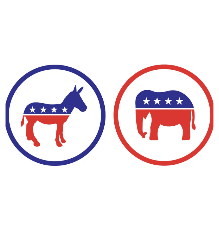 1 Democrat and 1 Republican